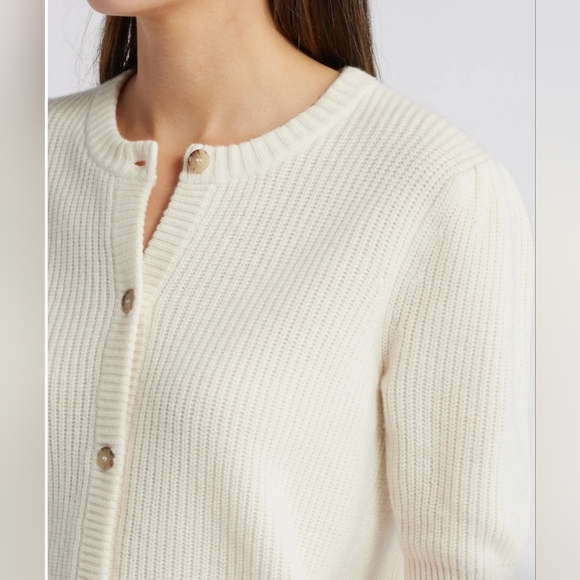 Frame Womens Shrunken Rib Wool & Cashmere Cardigan Size Small NWT $448 - Picture 6 of 12